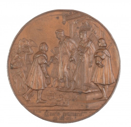319.  Medalla conmemorativa del IV Centenario del Descubrimiento de América, Madrid, 1882