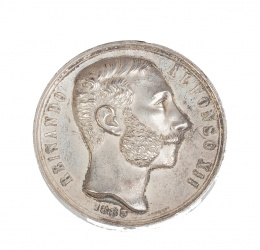 321.  Medalla conmemortiva de la Exposición Minera de 1883