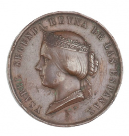 320.  Medalla conmemorativa de la Exposición de Agricultura de Madrid, 1857