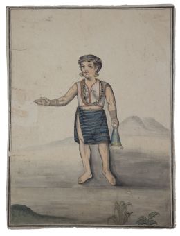 988.  ANÓNIMO, SIGLO XVIIIRetrato de un cacique