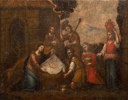 949.  ESCUELA SEVILLANA, SIGLO XVIIAdoración de los pastores