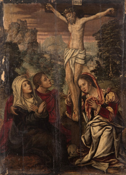 915.  ESCUELA FLAMENCA, H. 1600Crucifixión