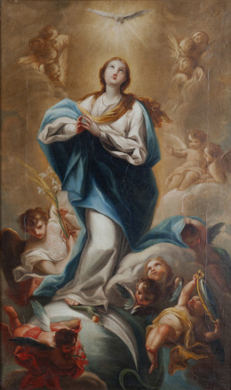 882.  ESCUELA ESPAÑOLA, HACIA 1800La Inmaculada Concepción