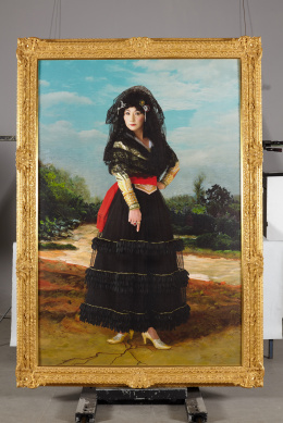 314.  YASUMASA MORIMURA (Osaka, 1951)"Dedicada a la duquesa de Alba (negra)", 2004.