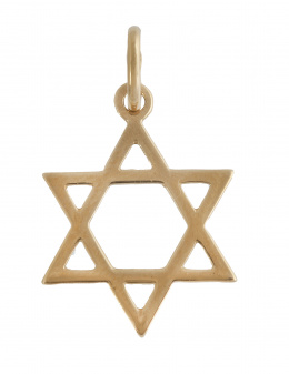 215.  Colgante cruz de David
