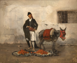 1038.  EDUARDO ROSALES GALLINAS (Madrid, 1836-1873)El naranjero de Algezares