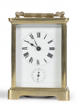 1410.  Reloj despertador de carruajeFrancia, pp. del S.XX.
