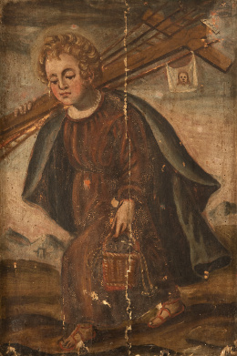 818.  ESCUELA POPULAR, SIGLO XVI Y POSTERIORNiño Jesús con los atributos de la Pasión