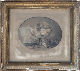 623.  ANDRÉ JOSEPH MÉCOU (c.1771-1837)Niño dormido en copa de cristal