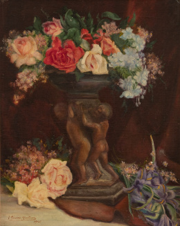 1035.  IGNACIO PINAZO MARTÍNEZ (Valencia, 1883-Godella, Valencia, 1970)Florero