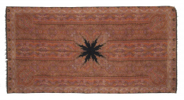 750.  Pashley de seda con motivo de "boteh".S. XIX.