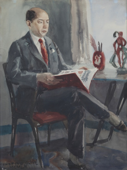 809.  CEFERINO OLIVÉ (Reus, 1907-1995)Retrato masculino, 1961