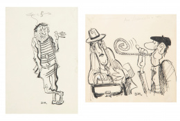 952.  ANTONIO MINGOTE (Sitges, 1919 - Madrid, 2012)Pareja de dibujos