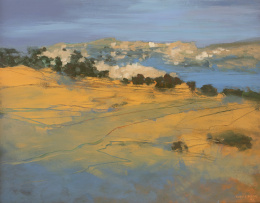 939.  CARLOS BERGES (Jaén, 1935)Vista costera, 1992