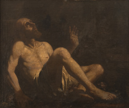 950.  CIRCULO DE JERÓNIMO JACINTO DE ESPINOSA (Escuela valenciana, siglo XVII)Santo Job