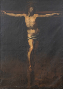 942.  SEGUIDOR DE FRANCISCO RIBALTA (Escuela valenciana, siglo XVII)Cristo crucificado