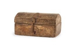 1278.  Cofre de madera de barniz de pasto.Pasto, Colombia, S. XVII.