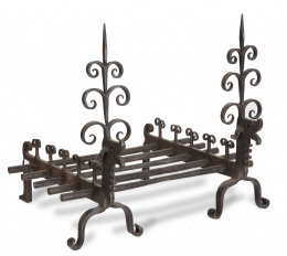 1106.  Pieza de chimena de hierro, S. XIX.