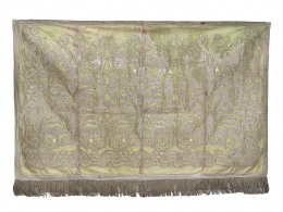 716.  Paño de frente de altar con decoración de aplicación.S. XIX.