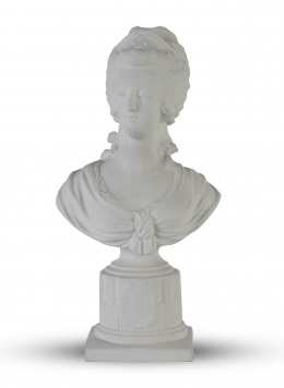 1333.  María Antonieta.Busto en biscuit.Francia, S. XIX.