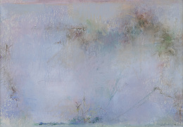 1009.  CARMEN LAFFÓN (Sevilla, 1934 - San Lúcar de Barrameda, 2021)Paisaje del río, 1980