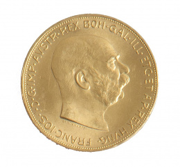 363.  Moneda de 100 coronas austríacas. Francisco José 1915. 