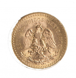 382.  Moneda de 50 pesos mexicanos 1946