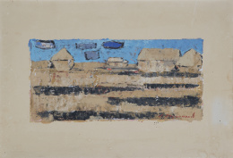 915.  EDOUARD JACQUENOUD (1926 - 1968) Paisaje de campo