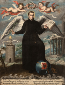 1009.  ESCUELA COLONIAL, SIGLO XVIIISan Luis Gonzaga