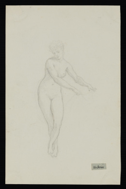 143.  PIERRE EDMOND ALEXANDRE HEDOUIN (1820- 1888).Desnudo femenino. .
