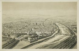 287.  ALFRED GESDON (Escuela valenciana, siglo XIX)Vista de Valencia..