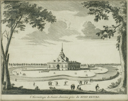 206.  PETER VAN DER AA (1659 - 1733)Valladolid y La Ermita de San Antonio del Buen Retiro..