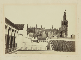 285.  Charles Clifford (1820-1863).Foto de la Catedral de Sevilla, vista desde El AlcázarH. 1862..