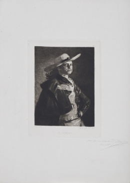 213.  FRANCISCO DE GOYA (pinx) JOSÉ MARÍA GALVÁN (grab)El ToreroH. 1873.