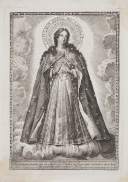 267.  JUAN BERNABÉ PALOMINO (1692-1777) y PEDRO MANUEL GANGOITI (1779-1830)Nuestra Señora del Olvido y Virgen Inmaculada.