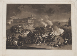 349.  FERNANDO BRAMBILLA (1763-1834) Y JUAN GÁLVEZ (1174-1847)Batalla de las Heras, 1808.