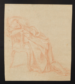 170.  FRANCISCO BAYEU Y SUBÍAS (1734 - 1795)Capote y tricornio sobre un sillón.h. 1775 -1777..