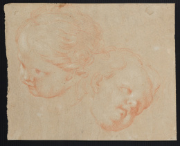 167.  FRANCISCO BAYEU Y SUBÍAS (1734 - 1795)Dos cabezas de angelitos.h. 1776..