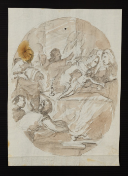 225.  ESCUELA ITALIANA, SIGLO XVIIIEscena religiosa..