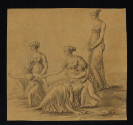 148.  ESCUELA ESPAÑOLA, H. 1800Retrato de Familia.h. 1800 - 1810.