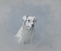 766.  ARCHIBALD THORBURN (1860-1935)Estudio de Terrier