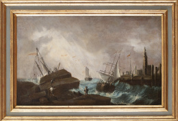 737.  ESCUELA FRANCESA, SIGLO XIX- XXMarina