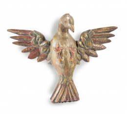 513.  Espíritu Santo.Madera tallada y dorada.Trabajo español, S. XVIII - XIX.