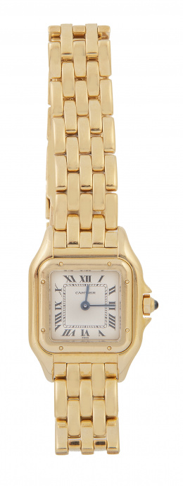 288.  Reloj CARTIER Panthere cuarzo de sra en oro amarillo de 18 K. 8057917. 96430 