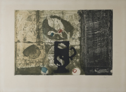 861.  ANTONI CLAVÉ (Barcelona,1913 - Saint-Tropez, 2005)Tasse noire, 1967