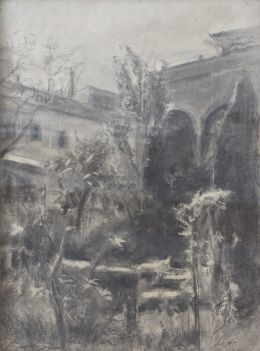 774.  JOAQUIN MIR Y TRINXET (Barcelona, 1873-Villanueva y Geltrú, Barcelona, 1940)Jardín
