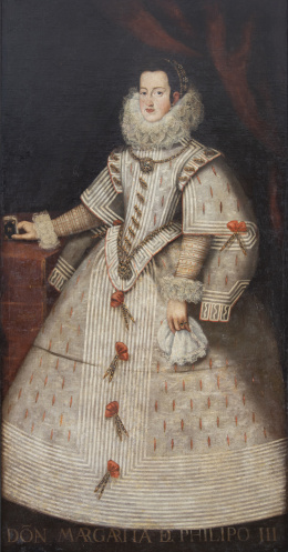 693.  ESCUELA ESPAÑOLA, SIGLO XVIIRetrato de Doña Margarita de Austria