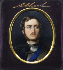 740.  WILLIAM ESSEX (c.1784- 1869)Retrato del Principe Alberto de Sajonia