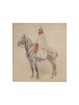 1109.  GEORGE SCOTT (1873 - 1942)Guardia real a caballo