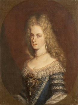 1146.  ESCUELA ESPAÑOLA, SIGLO XVIIRetrato de Mariana de Neoburgo segunda esposa de Carlos IIca. 1696-1698